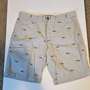 Old Navy Mens Shorts with Sharks- Size 34